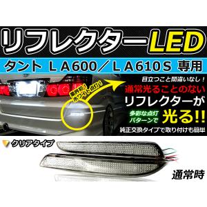 純正交換式 LEDリフレクター N-WGNカスタム JH1 JH2 レッド＆ホワイト