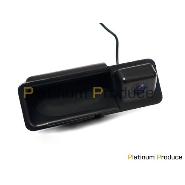 超小型 CCDバックカメラ トランクハンドル交換式 BMW BM ブラック 黒 高画質 リアカメラ ...