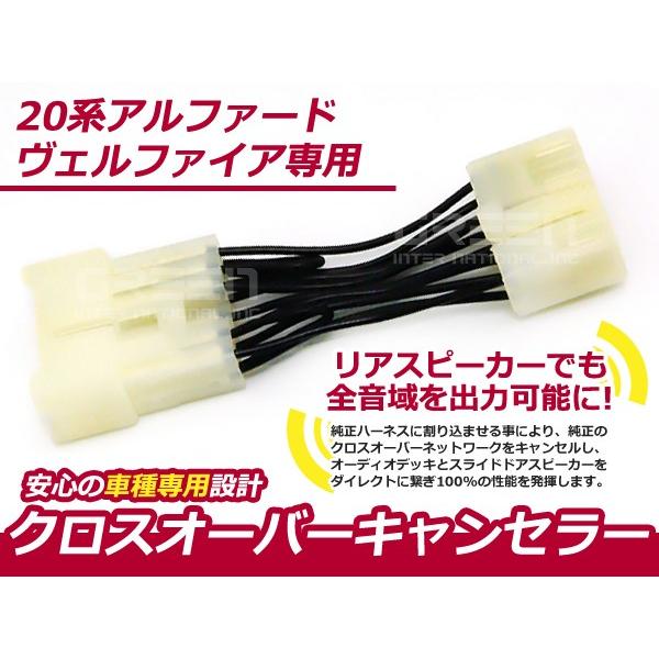 20系 アルファード クロスオーバーキャンセラー リアスピーカー ルーフアクチュエータスピーカー ス...