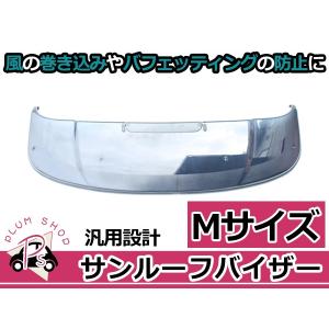 サンルーフバイザー スモーク Sサイズ 90cm x 25cm 取付金具付き