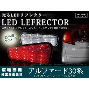 純正交換式 LEDリフレクター アルファード 10系 レッド ANH1・MNH1系