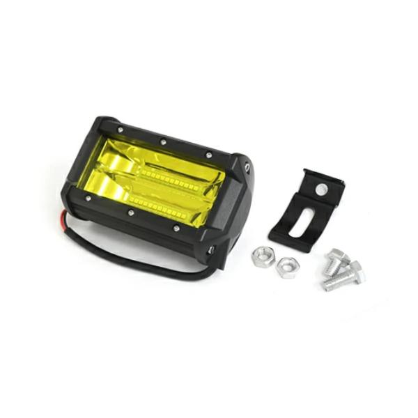 LED ワークライト 高輝度 デッキライト イエローレンズ 3000k 12V/24V 防水 72w...