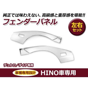 日野エアループデュトロワイド車メッキフォグランプカバー左右セット