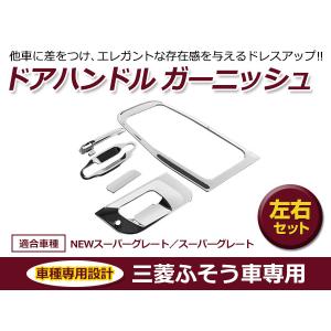 NEWドアハンドルガーニッシュ左右セットFUSO大型ジェットイノウエ 新品未使用 ジェットイノウエ ドアハンドル ドアハンドルガーニッシュメッキカバー