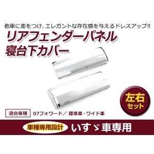 07 フォワード メッキ リア フェンダー パネル 左右 いすゞ 4トン 寝台