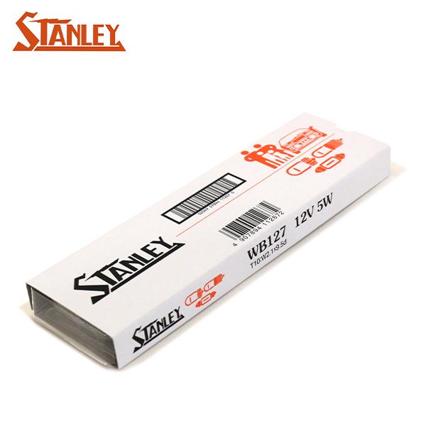 スタンレー バルブ 10個入り T10 W2.1×9.5d シングル球 12V5W クリア WB12...