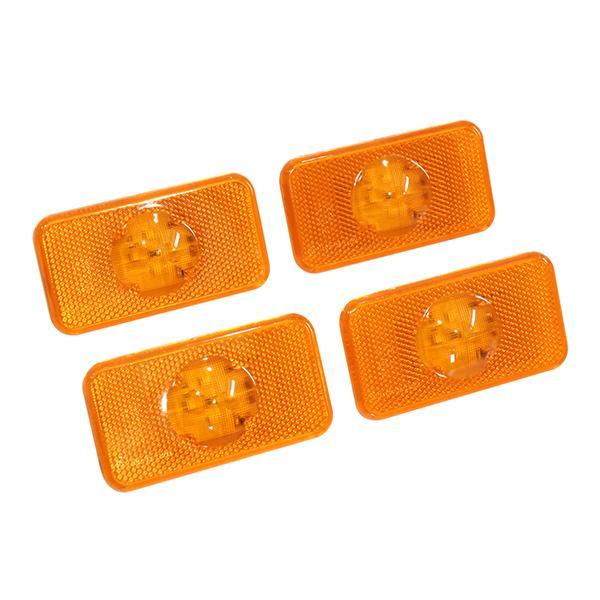 24V サイドマーカー VOLVO ボルボ FH4 マーカーライト マーカーランプ アンバー 4個 ...