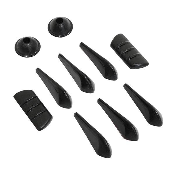 ボルテックスジェネレーター ブラック 風切り音除去 空力 ドア ピラー バンパー スタイリッシュ エ...