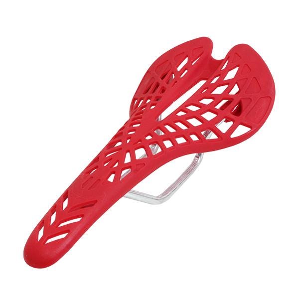 自転車 スパイダー メッシュ サドル レッド 赤 軽い 軽量 交換 ロードバイク クロスバイク マウ...