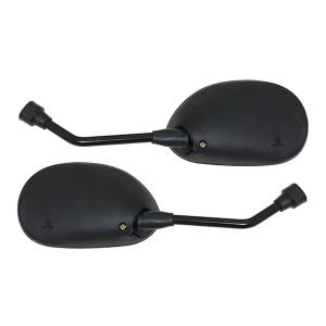 nsr50 80ミラー 左右セット NSR50 NSR80 ショートミラー 正ネジ 10mm ブラック