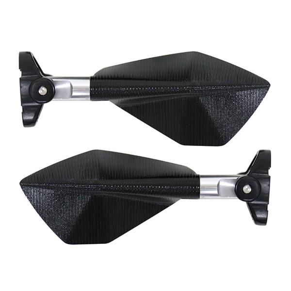 CNC カウルミラー バックミラー シルバー スクエア 左右 バイク ショート CBR250R 60...