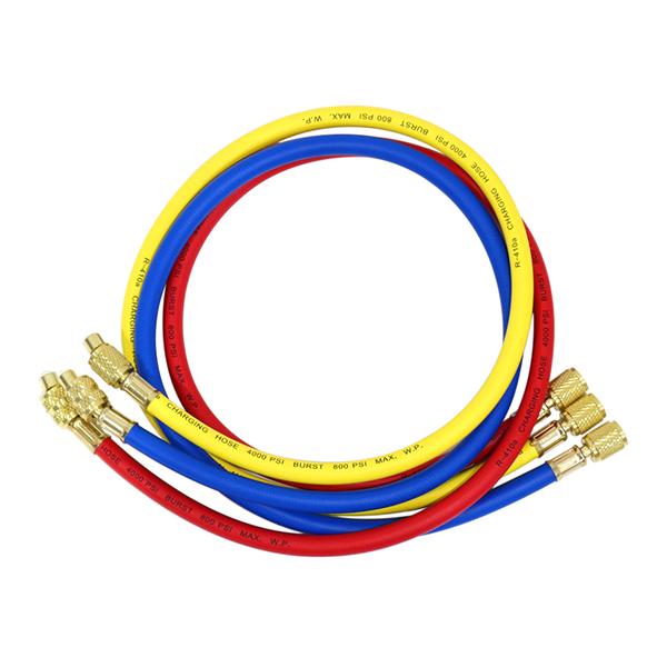 マニホールドチャージ チャージホース 3本セット  R410A 90cm エアコンガスチャージ エア...