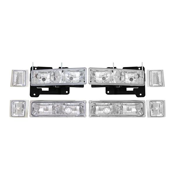 クリスタル ヘッドライト コーナーランプ ウィンカー 左右セット シボレー タホ サバーバン C15...