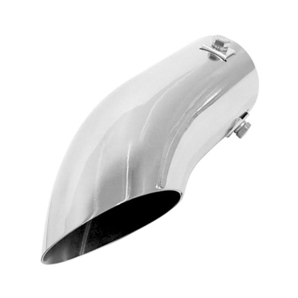 【送料無料】  マフラーカッター メッキ 下向き 差し込み約60mm 全長192mm 旧車 当時物タ...