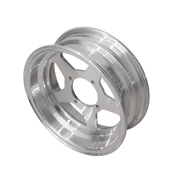 バイク用 タイヤ ホイール 10インチ ワイドホイール 3.5J シルバー 銀 3.5J 10inc...