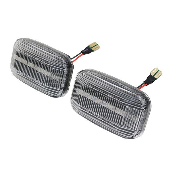 流れる  シーケンシャル サイドマーカー クリア レンズ 70系 ランクル ランドクルーザー トヨタ...