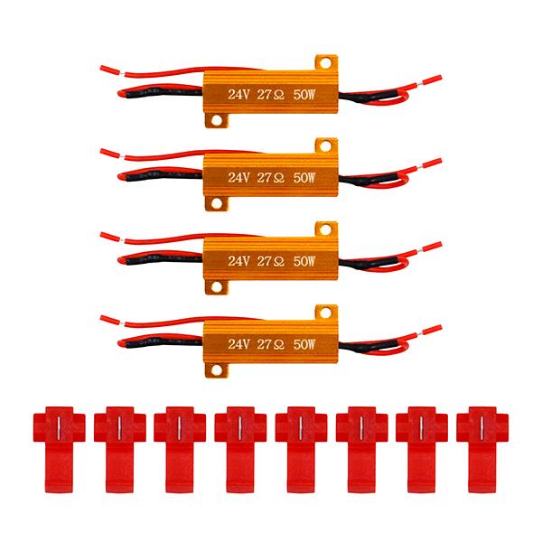 LEDキャンセラー 4個 LED化 ハイフラ 防止 トラック 24V 対応 抵抗器 キャンセラー L...