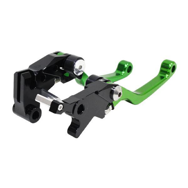 Ninja250 EX250K DトラッカーX Dトラッカー125 グリーン 緑 アルミ削り出し ブ...