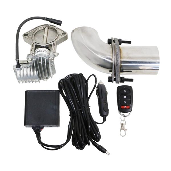 マフラー可変バルブ キット 60.5φ/63mm マフラー用 5段階音量調整付き 電動可変バルブ リ...