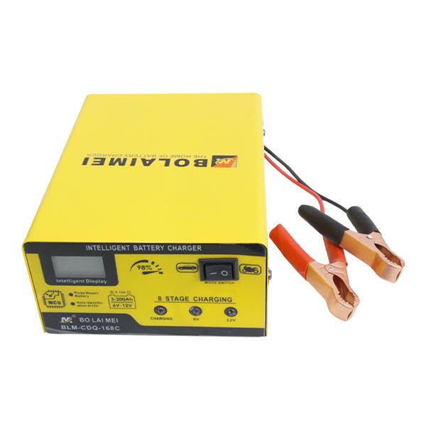 DC 6V 12V カー バッテリー 充電器 電流 1A〜15A 車 バッテリー充電器 LED ディ...