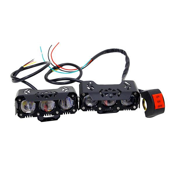 LED ヘッドライト 2個 スイッチ付き 3000lm 12V?36V 50W バイク トラック 船...