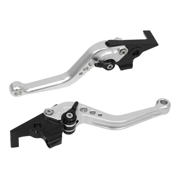 可倒式 ショートレバー ブレーキ クラッチ レバー 6段階調整 CNC アルミ アジャスト レバー ...