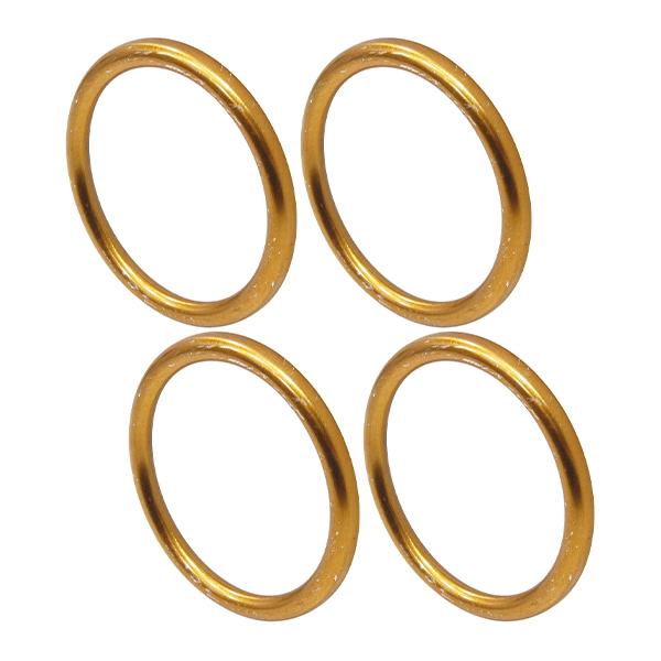 バイク マフラー ガスケット 4個 45mmx37mmx5mm ホンダ X-11 SC42/X-4 ...