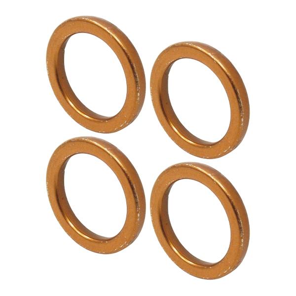 バイク マフラー ガスケット 4個 30mmx22mmx4.5mm ホンダ ジャイロキャノピー ジャ...