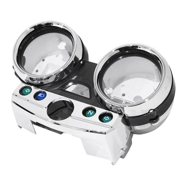 クロームメッキ メーターアッパーカバー カワサキ ゼファーX ZRX400 ZR400 バリオス2 ...