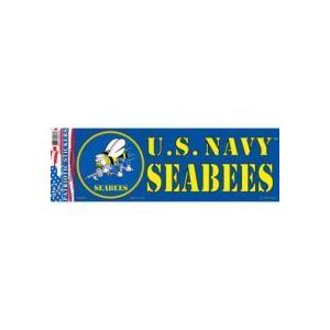 ミリタリーバンパーステッカー U.S.Navy SEABEES ネイビー