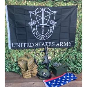 ミリタリー フラッグ US ARMY 特殊部隊 グリーンベレー