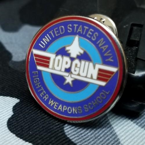 ミリタリー ピンバッジ ピンバッチ U.S.Navy TOPGUN ネイビー トップガン ロゴ 紋章...