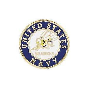 ミリタリーバッジ 米海軍 エンブレム アメリカ軍 32mm U.S.NAVY : T