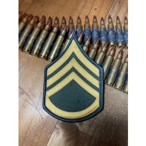 ベルクロ ミリタリー ワッペン パッチ  U.S.Army  アメリカ陸軍 2等軍曹 袖章 階級章