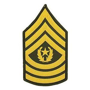 U.S.Army アメリカ陸軍 最上級曹長 袖章 階級章 ワッペン