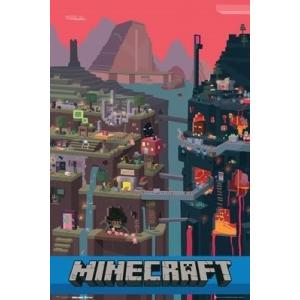 MINECRAFT マインクラフト 輸入ポスター 61cm x 91.5cm : Foursometoys