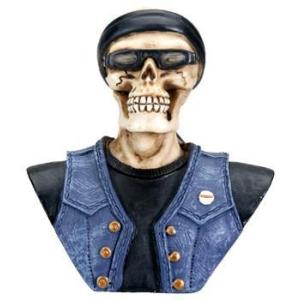 スカル マネーバンク 頭蓋骨型の貯金箱 フィギュア 貯金箱