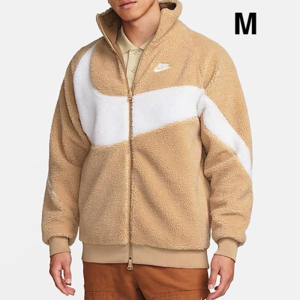 【Mサイズ】 ナイキ スウッシュ フルジップ ボア ジャケット フリース BQ6546-200 ビッ...
