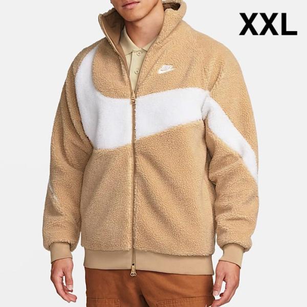 【XXLサイズ】 ナイキ スウッシュ フルジップ ボア ジャケット フリース BQ6546-200 ...