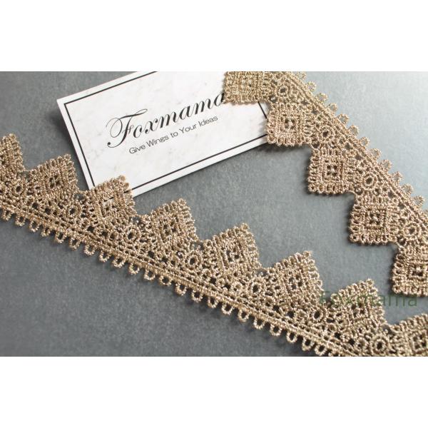 ケミカルレース 1m ダイヤ ラメ糸 金色 ゴールド (LDM331GLHDLM)