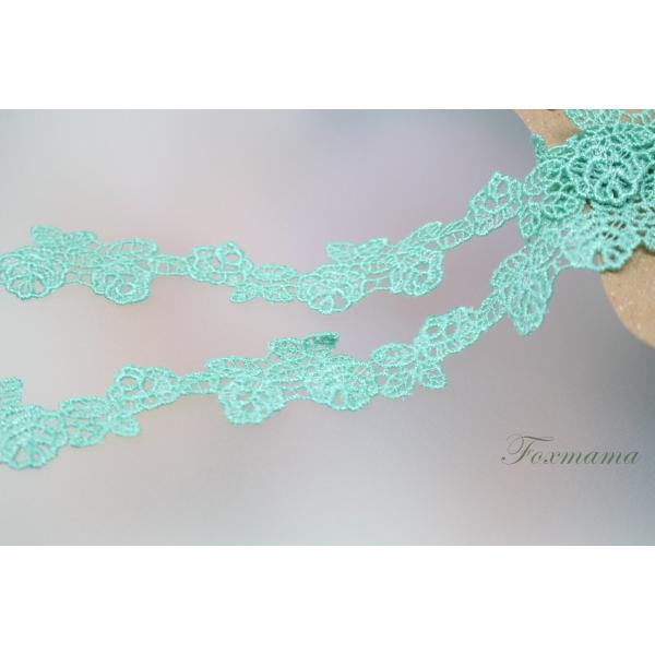 ケミカルレース 2m 花 エメラルドグリーン (LFL201ELSE00)