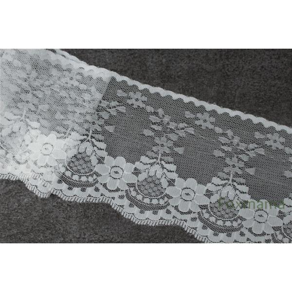 【セール品】ラッセル幅広レース 6m 花 オフ白 (LFL854OWHHWD)
