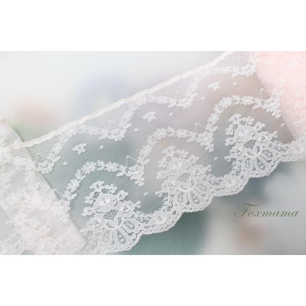 片山ラッセル幅広レース 0.5m 花 薄ピンク (LFLA24FPSEWD)