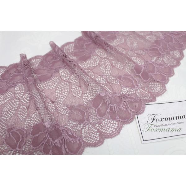 ストレッチレース 0.5m 花 紫系 両山(LFLA70PPHLSC)