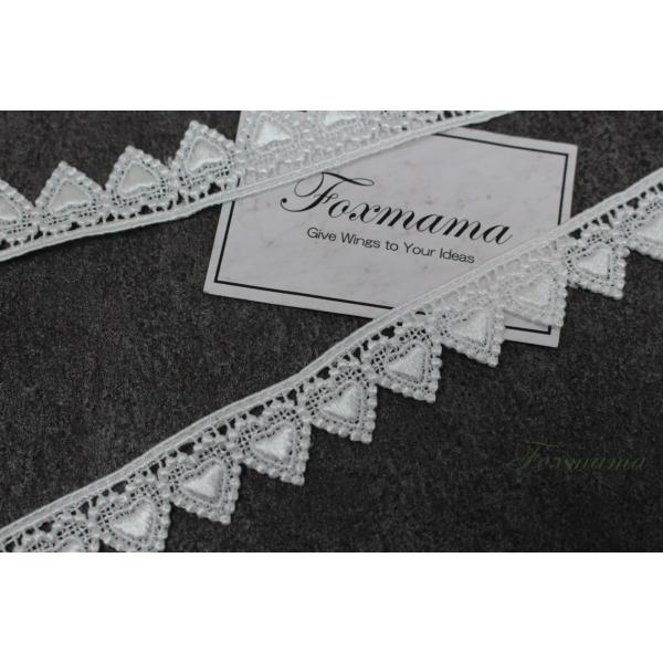 ケミカルレース 0.5m ハート オフ白 (LHT231OWHL00)