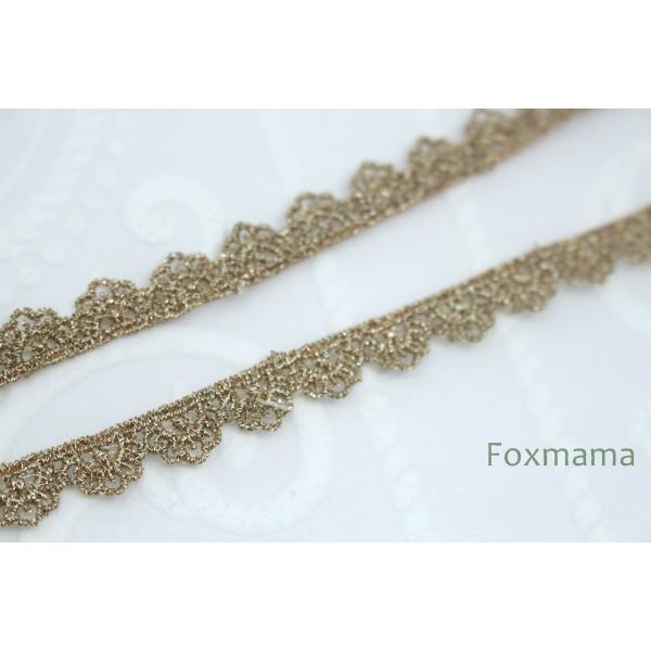 ケミカルレース 1m スカラップ 金色 10mm巾 (LSC101GLWSLM)