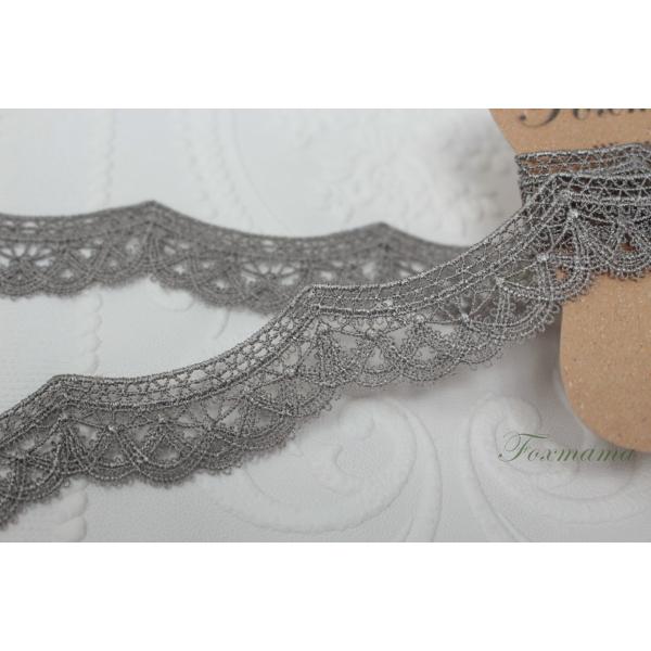 ケミカルレース 0.5m スカラップ グレー 灰 (LSC231GYHL00)