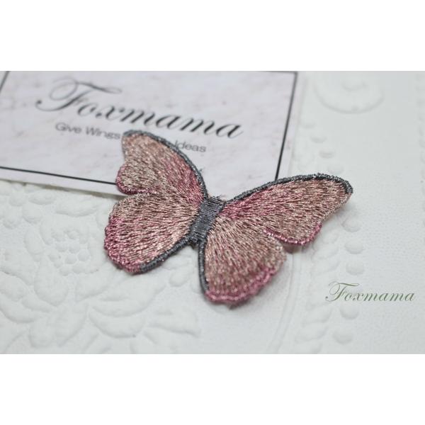 ケミカルレースモチーフ 1枚 蝶 ピンク系 (MBF581PKHY00)