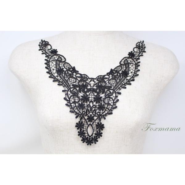 ケミカルレースモチーフ 1枚 黒 (MCLB51BKSE00)