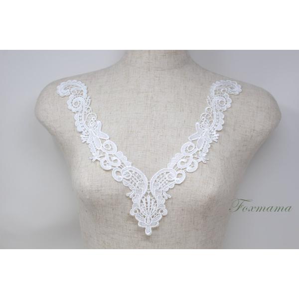 ケミカルレースモチーフ 1枚 オフ白 キナリ (MCLB61KNSE00)